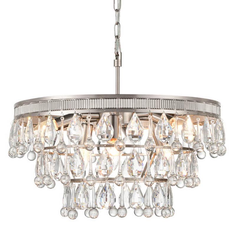 Люстра Freude Chandelier 50 Прозрачный (Transparent) Никель Сатин в Екатеринбурге | Loft Concept 