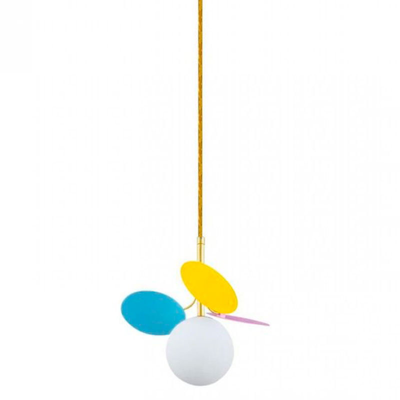 Подвесной светильник MATISSE Pendant One multicolor Мульти Золотой Белый в Екатеринбурге | Loft Concept 