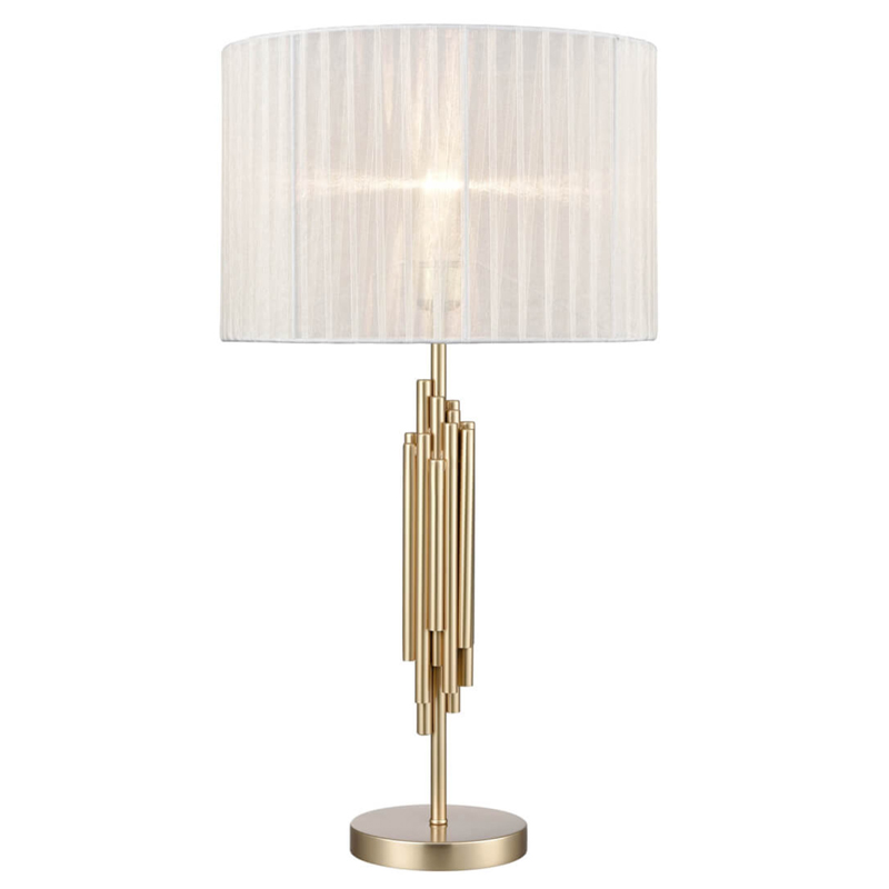 Настольная лампа с Абажуром Odeon Table Lamp ivory ( слоновая кость ) Золотой в Екатеринбурге | Loft Concept 