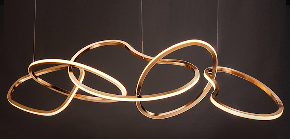 Unfolded Hanging RING Gold Unfolded Hanging RING Gold - Loft-Concept в Екатеринбурге