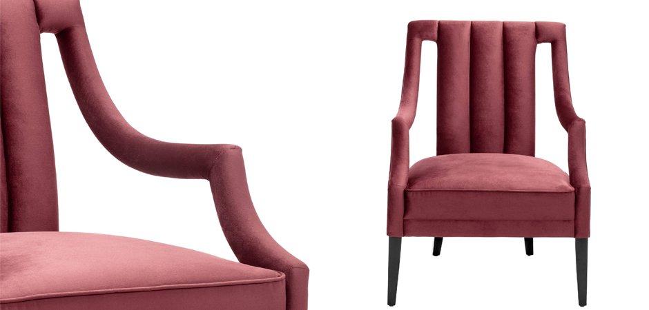 Кресло Eichholtz Chair Ermitage Bordeaux Кресло Eichholtz Chair Ermitage Bordeaux - Loft-Concept в Екатеринбурге