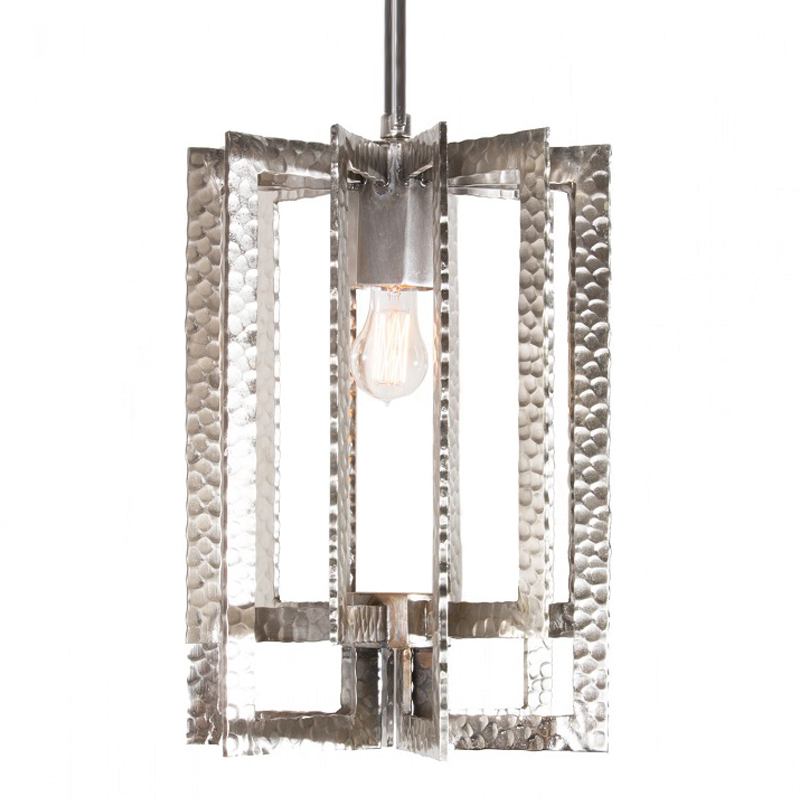 Подвесной Светильник Textured Cage Pendant Lamp silver Серебряный в Екатеринбурге | Loft Concept 