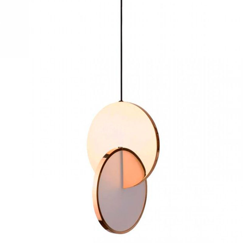 Подвесной светильник Eclipse Pendant Light Gold Золотой Белый в Екатеринбурге | Loft Concept 