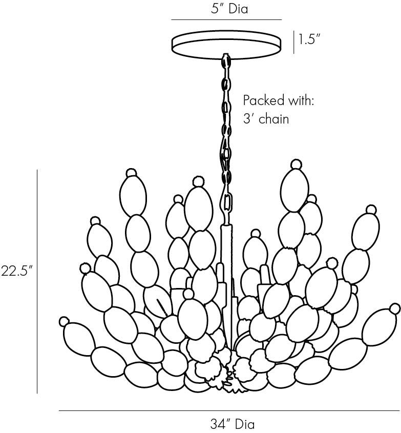 Люстра Arteriors INDI CHANDELIER в Екатеринбурге