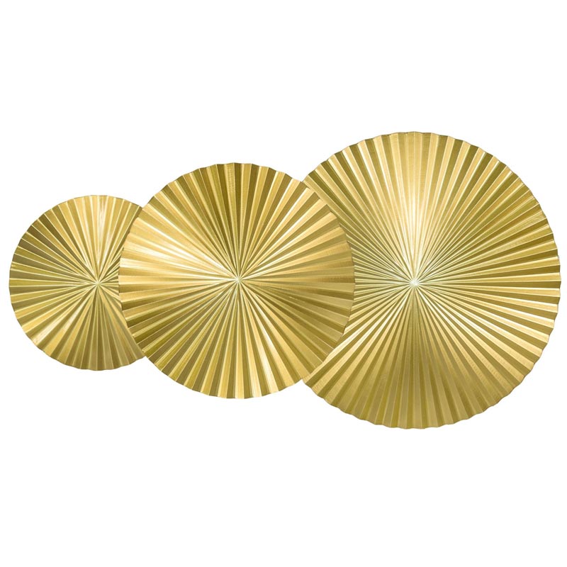 Арт-объект Apollo Gold Wall Plaque Disc 3 Золотой в Екатеринбурге | Loft Concept 