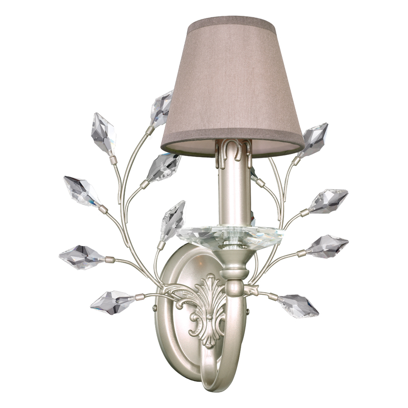 Бра Loretta Sconce grey Серый Прозрачный Белое золото винтаж в Екатеринбурге | Loft Concept 