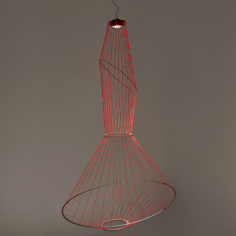 Люстра Light Threads Object Lighting Красный Черный в Екатеринбурге | Loft Concept 