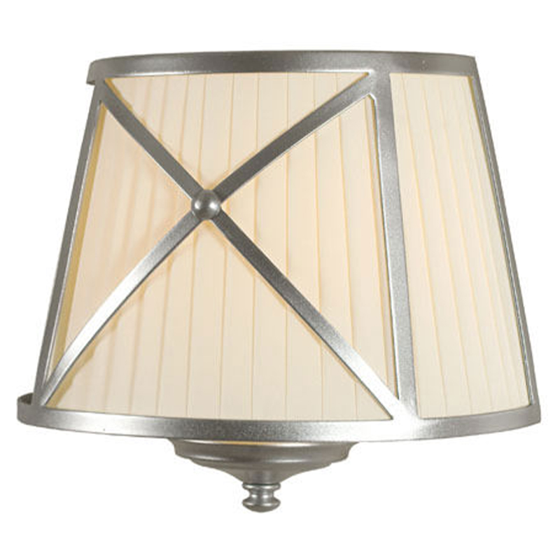 Бра Provence Lampshade Light Silver Wall Lamp Бежевый Серебряный в Екатеринбурге | Loft Concept 