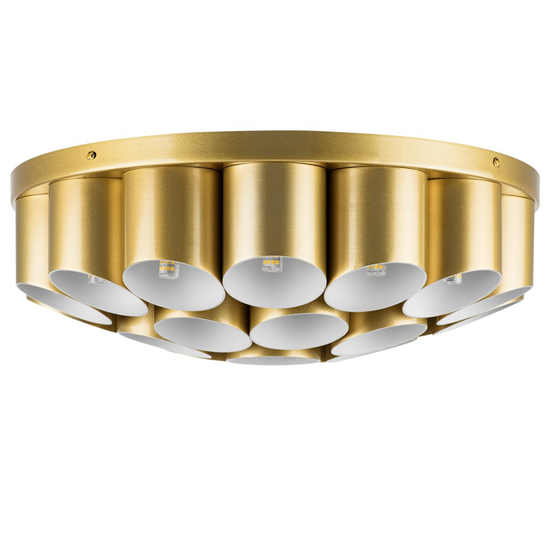 Потолочный светильник Garbi Gold Pipe Organ Ceiling Lamp 22 Золотой Белый в Екатеринбурге | Loft Concept 