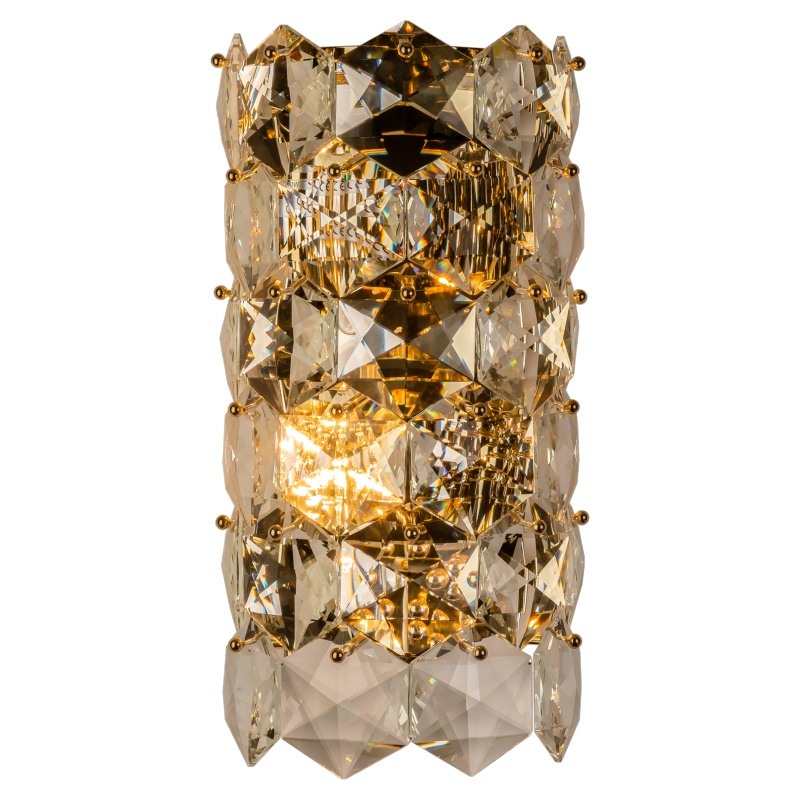 Бра Tiers Crystal Light Ermitage Wall Lamp Прозрачное Стекло Золотой в Екатеринбурге | Loft Concept 