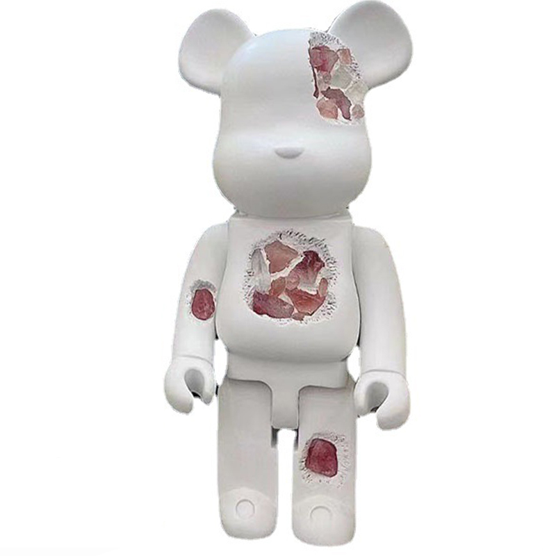 Статуэтка Bearbrick Pink Crystal Белый Розовый пастельный в Екатеринбурге | Loft Concept 