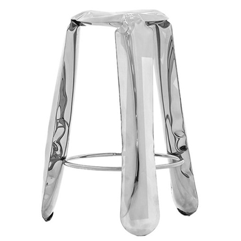 Барный стул Stainless Steel Bar Plopp Stool by Zieta Хром в Екатеринбурге | Loft Concept 