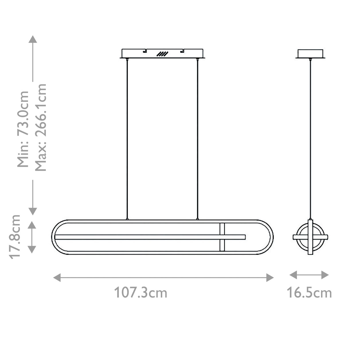 Подвесной светильник с вытянутой овальной формой Eurofase в Екатеринбурге