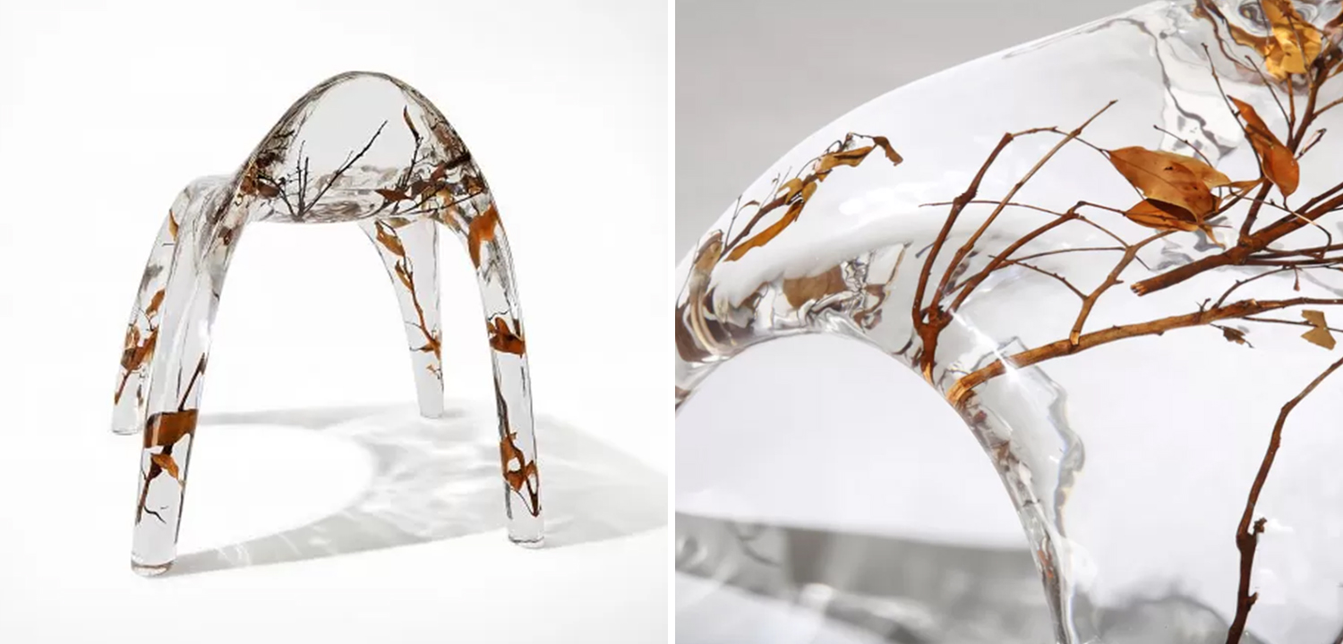 Табурет из Прозрачного акрила Lahti Waterfall - фото №1