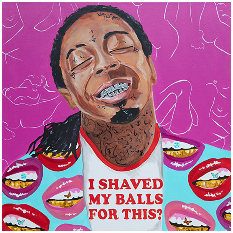 Картина Lil Wayne "I Shaved My Balls for This?" Мульти в Екатеринбурге | Loft Concept 