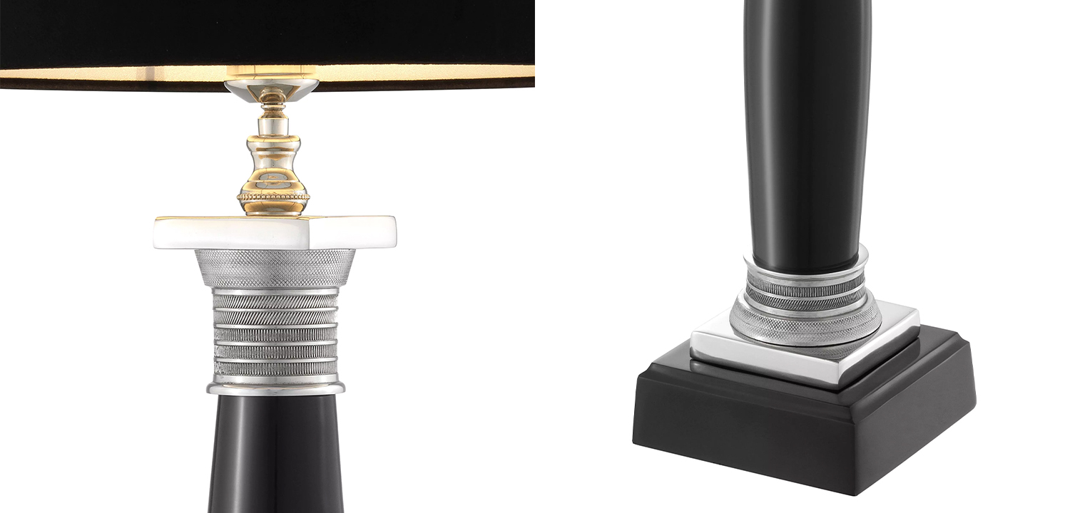 Настольная лампа Eichholtz Table Lamp Napoleon Black - фото