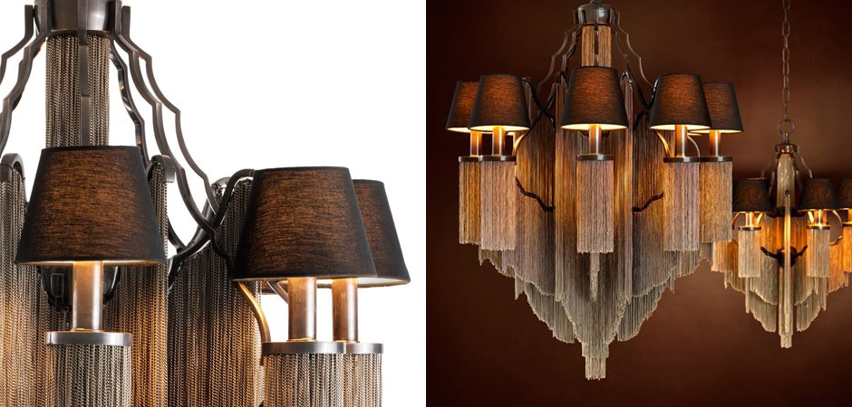 Люстра Eichholtz Chandelier Fringe L - Loft-Concept в Екатеринбурге