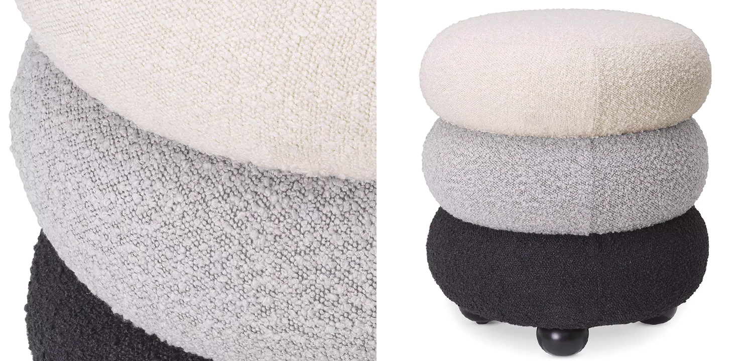 Пуф Eichholtz Stool Tulum Boucle - фото