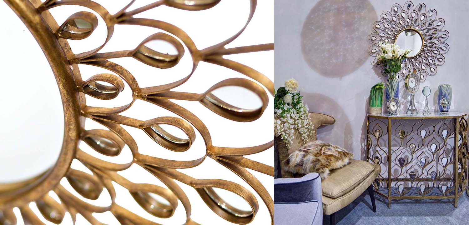 Зеркало Mirror Peacock Feathers - фото