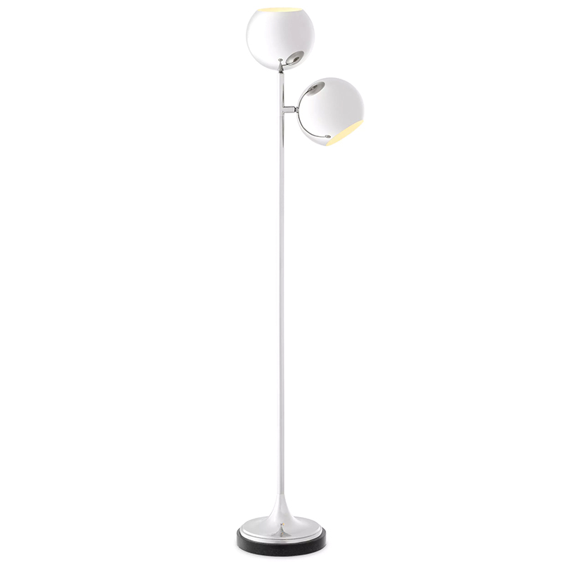 Торшер Eichholtz Floor Lamp Compton Nickel Никель в Екатеринбурге | Loft Concept 