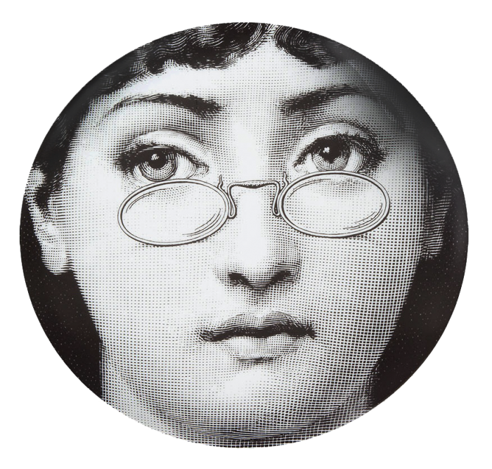 Декоративная тарелка Fornasetti 155 Черный Декоративная тарелка Fornasetti 155 Черный в Екатеринбурге | Loft Concept