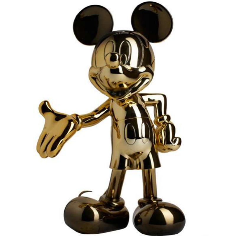 Статуэтка Mickey Mouse statuette gold Глянцевое золото Черный в Екатеринбурге | Loft Concept 