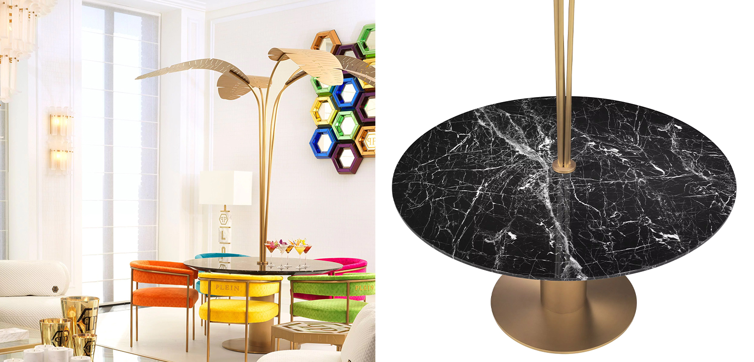 Круглый обеденный стол Philipp Plein Dining Table Palm Springs - фото