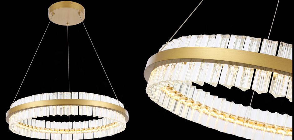 Люстра Ring Horizontal Gold - фото №1