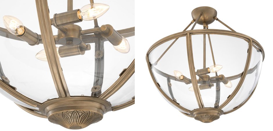 Потолочный светильник Eichholtz Ceiling Lamp Deveraux Antique brass - Loft-Concept в Екатеринбурге