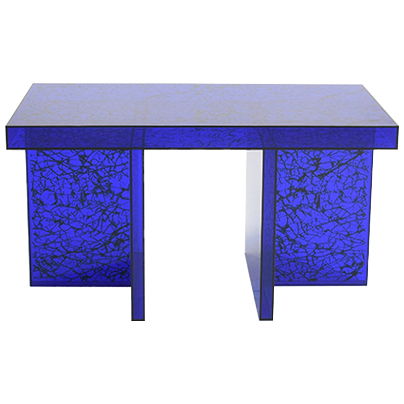 Кофейный стол Acrylic Blue Gerald Coffee Table Синий Черный в Екатеринбурге | Loft Concept 