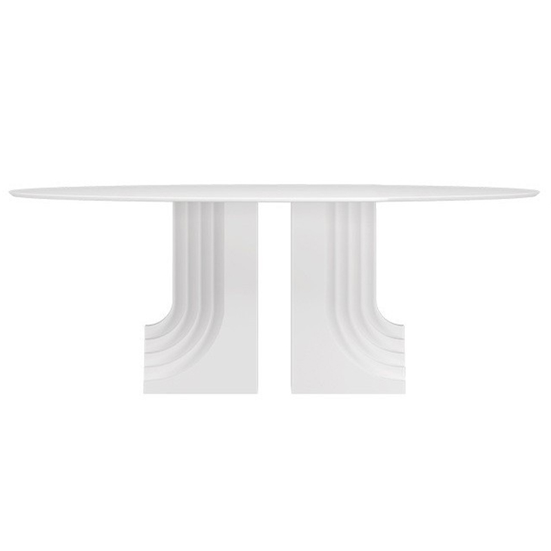 Обеденный стол Carlo Scarpa Oval Dining Table Белый в Екатеринбурге | Loft Concept 