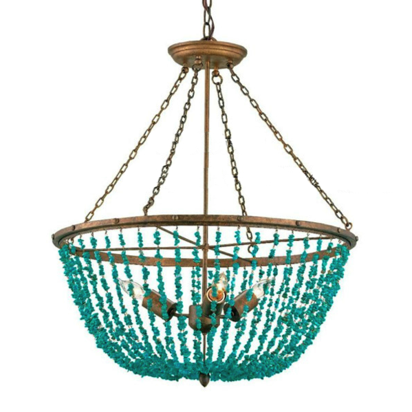 Люстра Turquoise Stone Chandelier Бирюзовый в Екатеринбурге | Loft Concept 