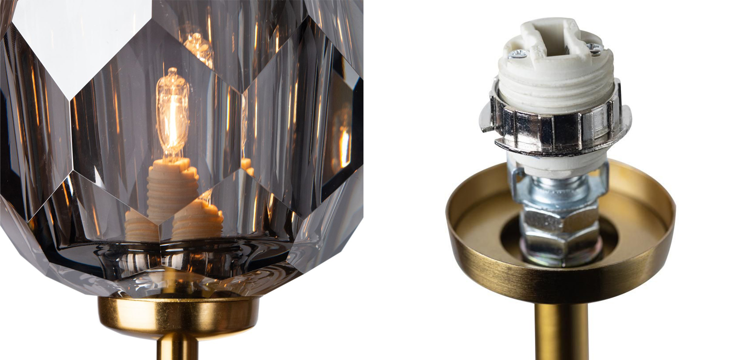 Бра RH Boule de Cristal Single Sconce smoky - фото №1