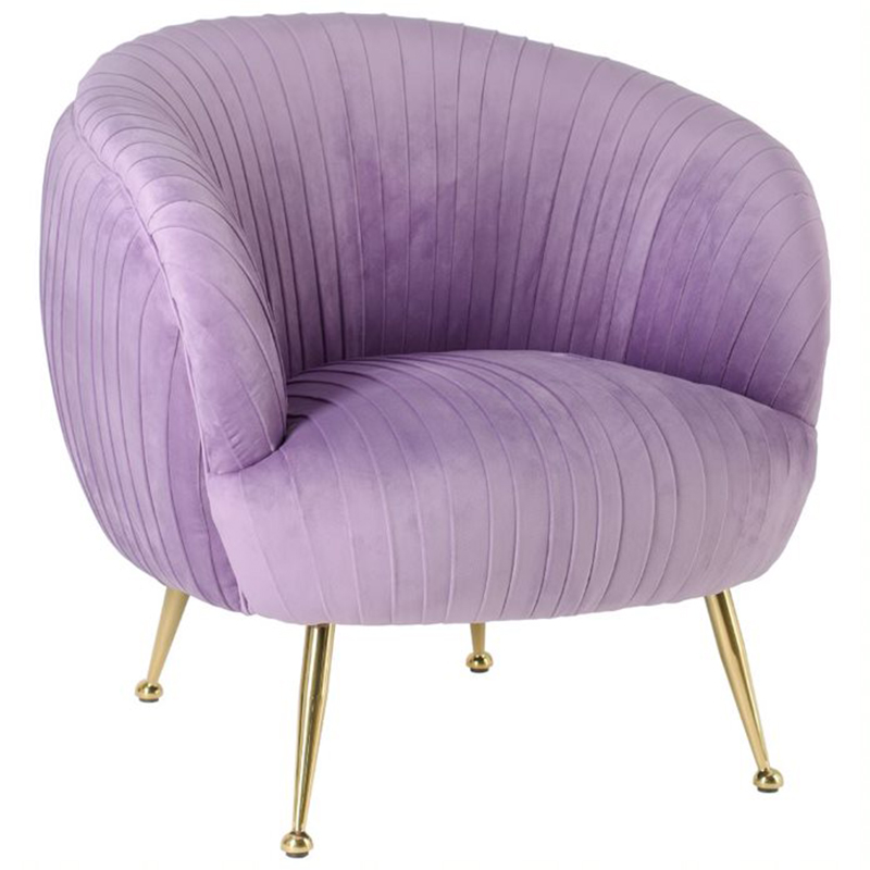 Кресло SOUFFLE CHAIR lilac Сиреневый матовое золото в Екатеринбурге | Loft Concept 