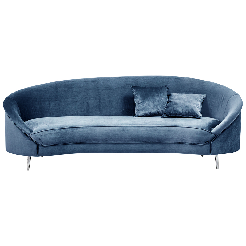 Диван Paulet Sofa blue Серый Хром в Екатеринбурге | Loft Concept 