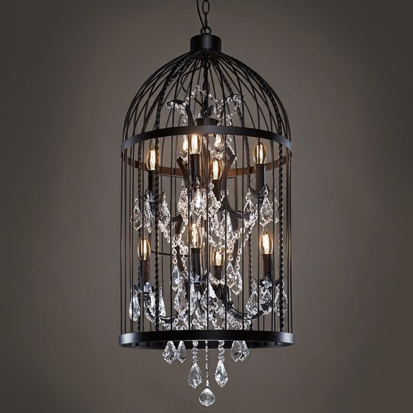 Люстра Steampunk Birdcage Chandelier 45 black Черный в Екатеринбурге | Loft Concept 