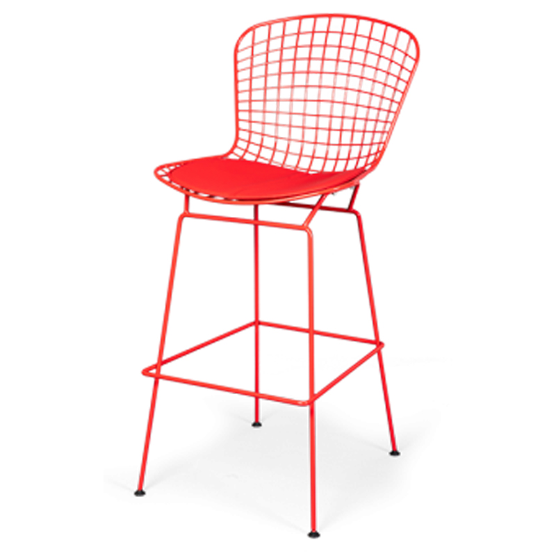 Барный стул Bertoia Barstool Red Красный в Екатеринбурге | Loft Concept 