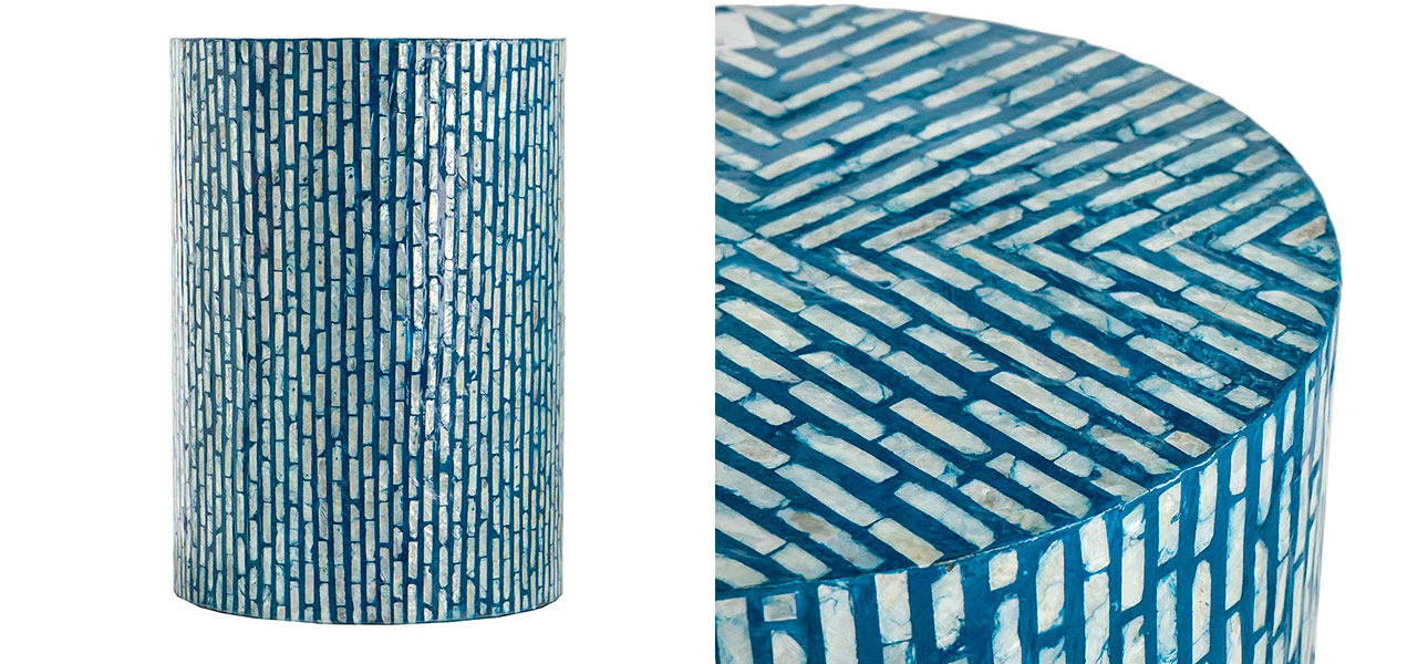 Столик с инкрустацией с перламутровым узором Dominic - фото №3