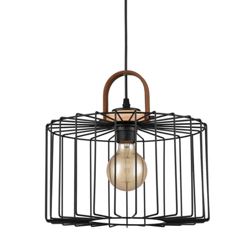 Подвесной светильник Cage Wire Color black D32 Черный в Екатеринбурге | Loft Concept 