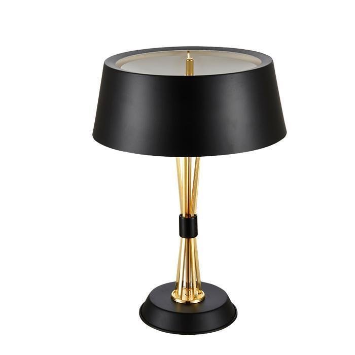 Настольная лампа MILES TABLE LAMP Delightful Глянцевое золото Черный Белый в Екатеринбурге | Loft Concept 