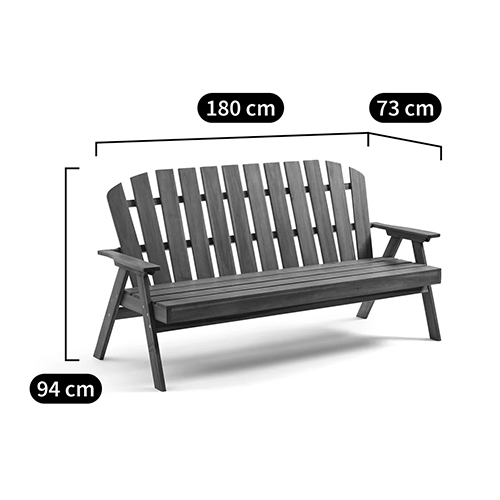 Садовая скамья из массива акации Ruth Wooden Bench в Екатеринбурге