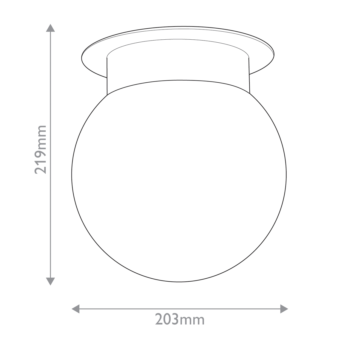 Потолочный светильник с белым матовым шарообразным плафоном Kichler в Екатеринбурге