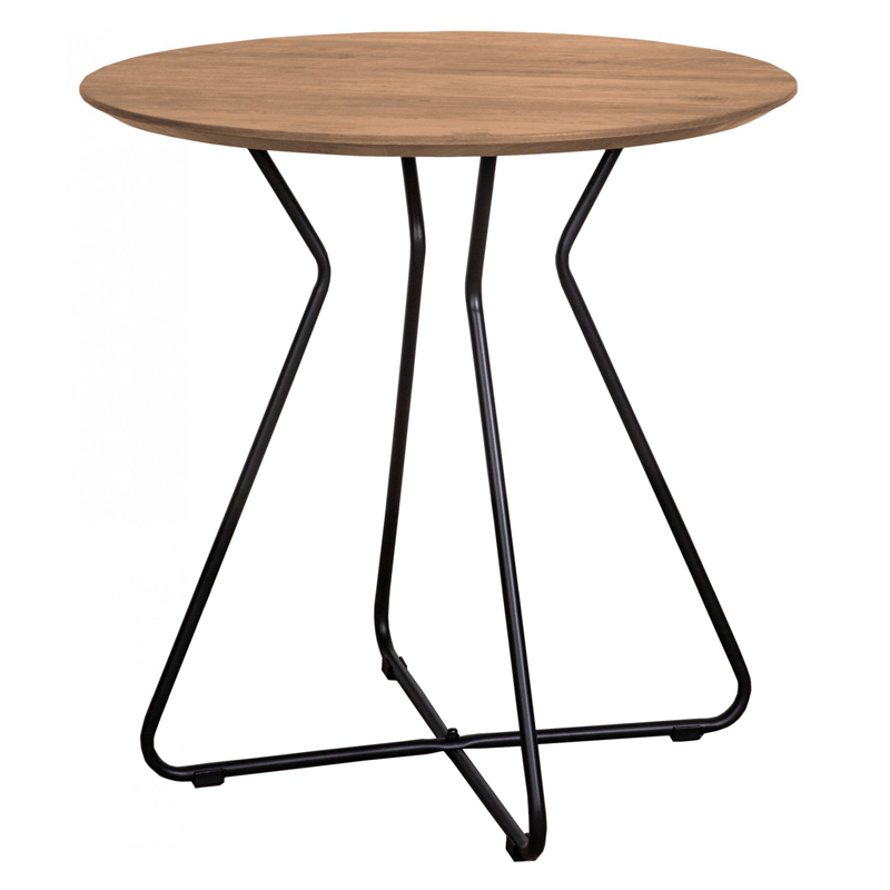 Приставной стол Matron Table round Черный Орех в Екатеринбурге | Loft Concept 