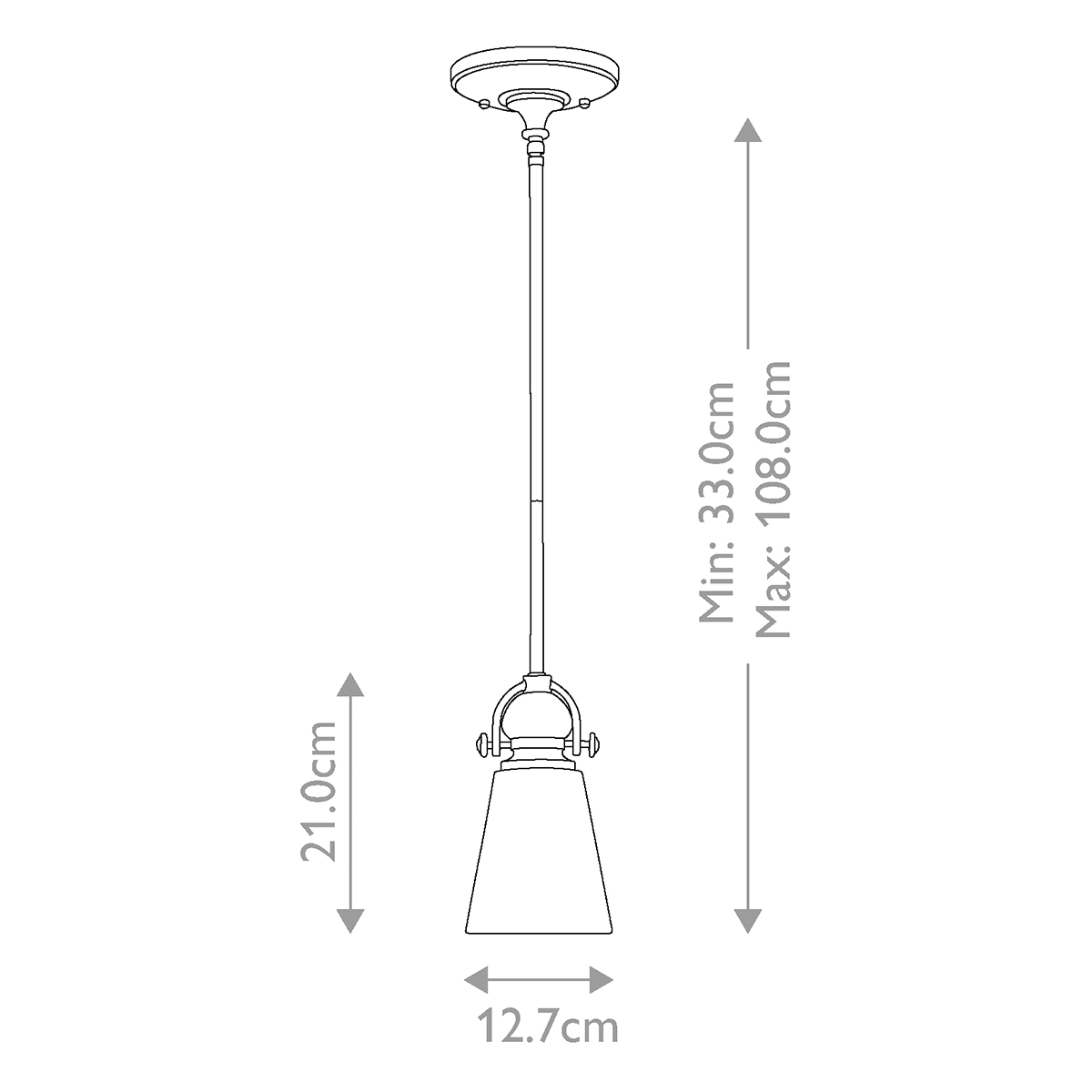 Подвесной светильник бронзового цвета с матовым стеклянным плафоном в форме конуса Hinkley в Екатеринбурге