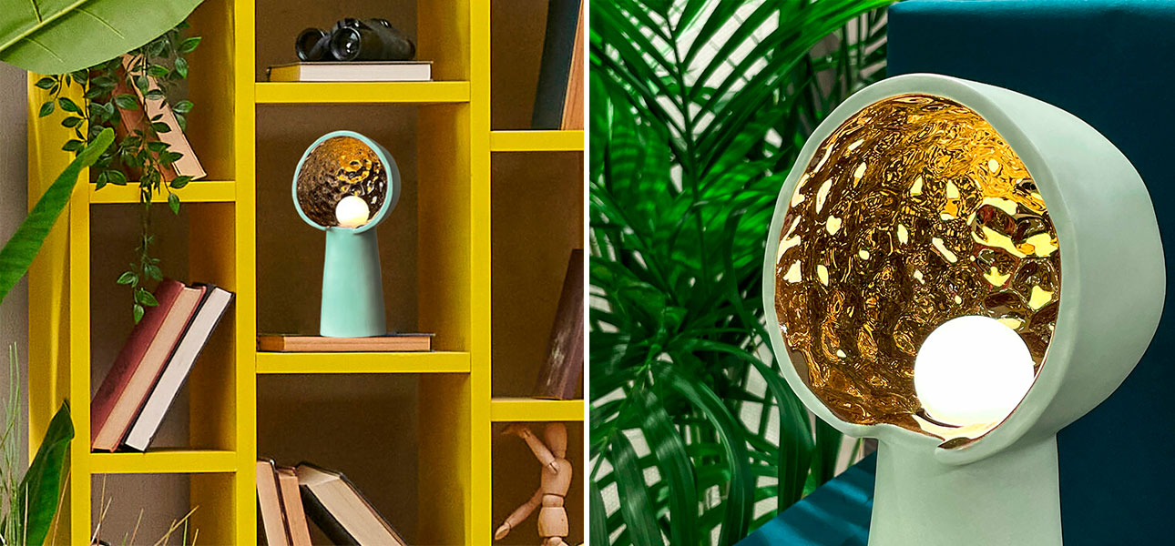 Настольная лампа KENI medium (мятный) - фото №1