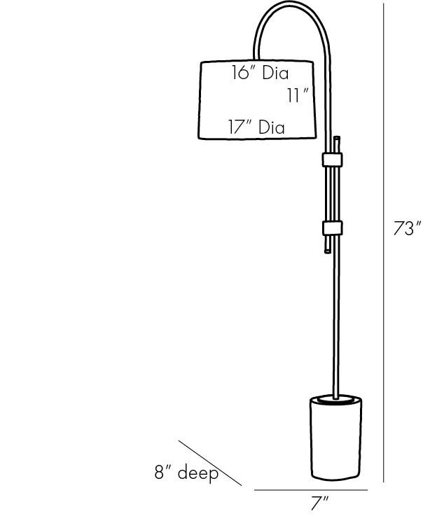 Торшер Arteriors ILY FLOOR LAMP в Екатеринбурге