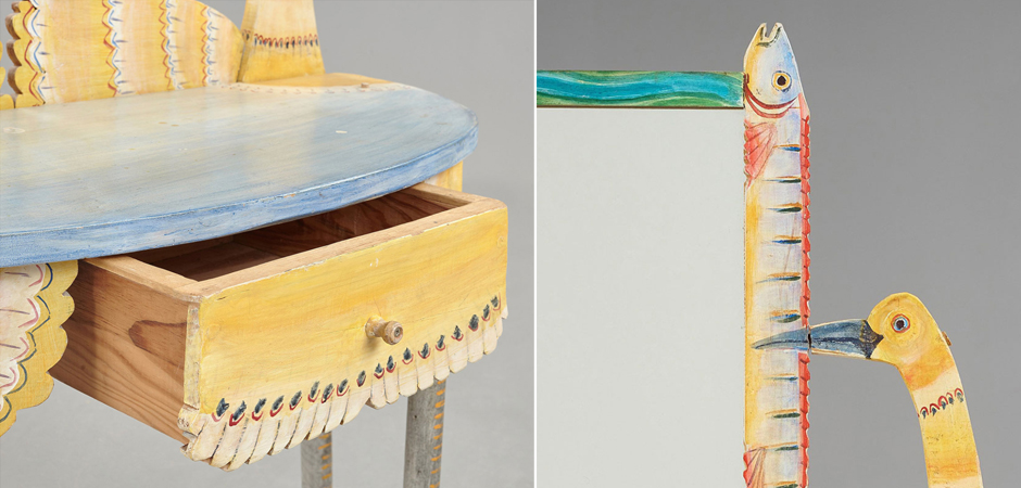 Туалетный Столик Painted Wood Dressing Table - Loft-Concept в Екатеринбурге