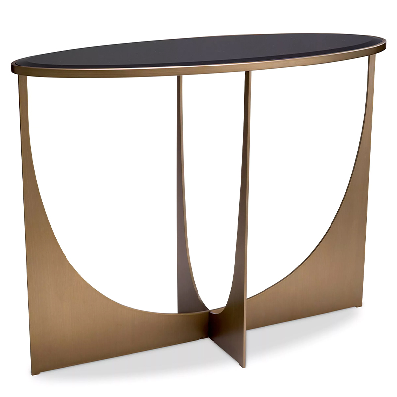 Консоль Eichholtz Console Table Elegance Черный Латунь в Екатеринбурге | Loft Concept 