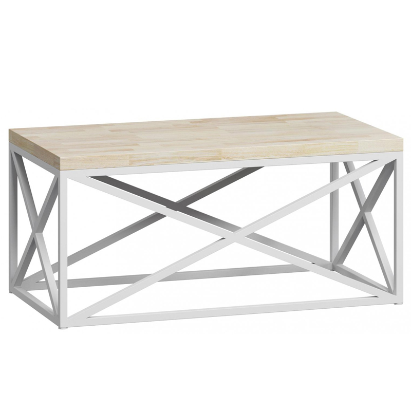 Кофейный стол Industrial Oak Geometric Coffee Table white Белый в Екатеринбурге | Loft Concept 