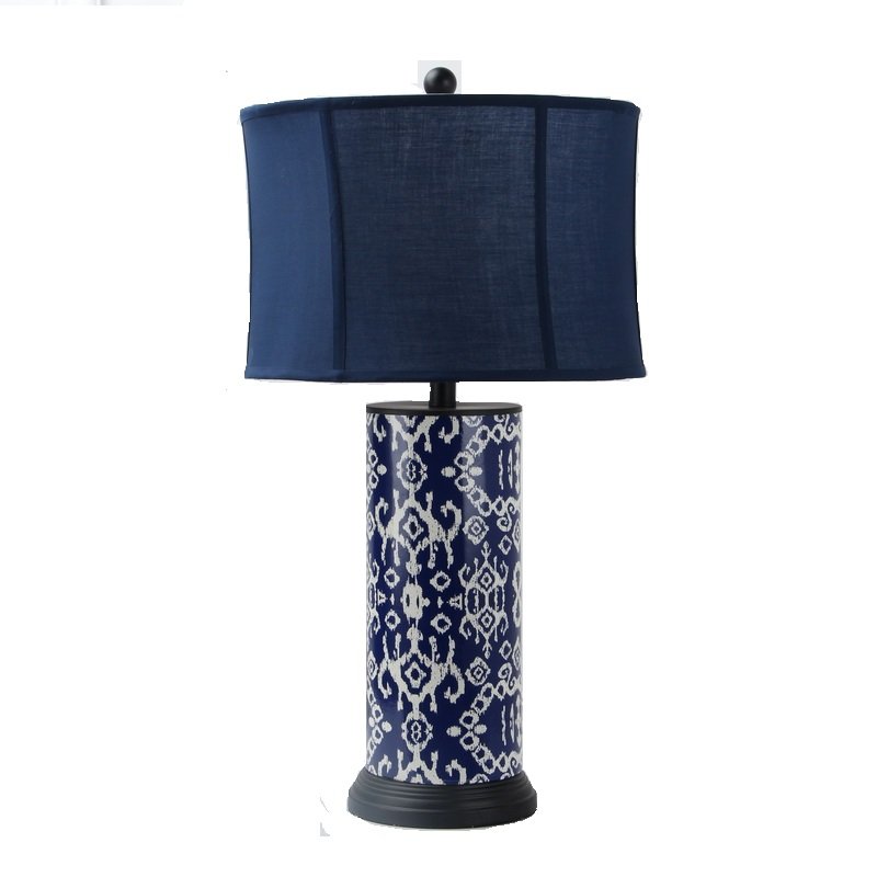 Настольная лампа Deep Blue Table Lamp Синий Белый в Екатеринбурге | Loft Concept 